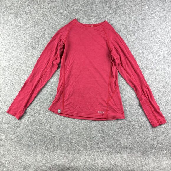 Rab Base Layer Top Womens 10 Performance Lightweight Merino Wool Blend Hiking* - Picture 1 of 13